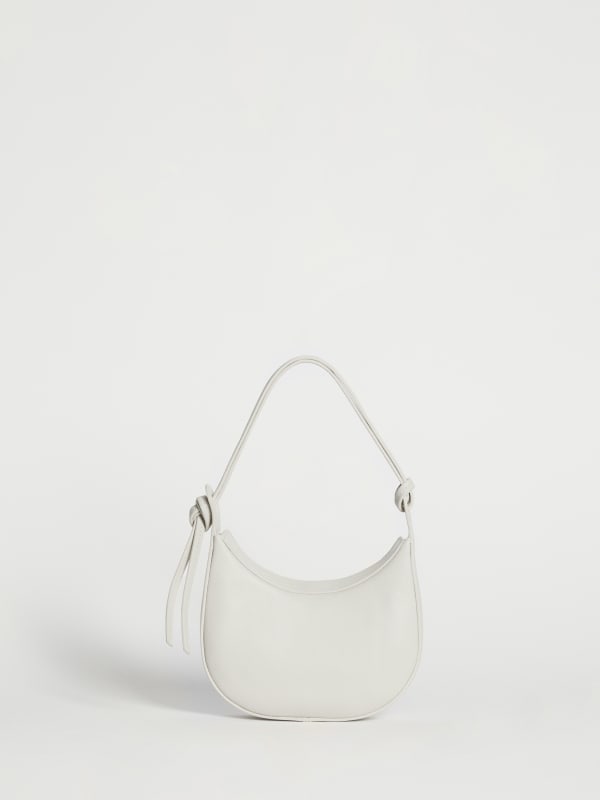 Mini Rosetta Shoulder Bag - White Leather